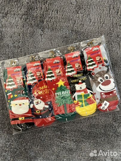 Носки детские новогодние
