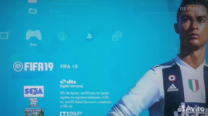 Прошитая Sony Ps3 40 игр