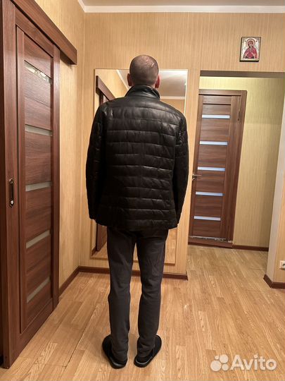 Куртка мужская/пуховик (натуральная кожа)