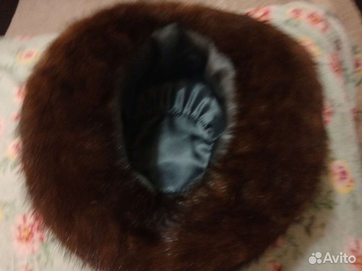 Шляпа женская, натуральная кожа