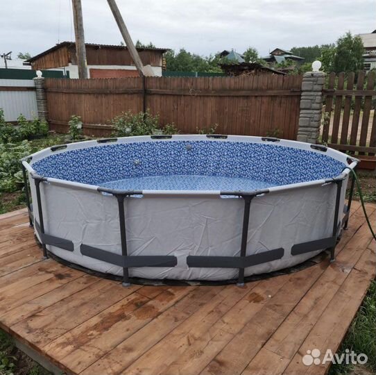 Новый каркасный бассейн с насосом 366*76 bestway