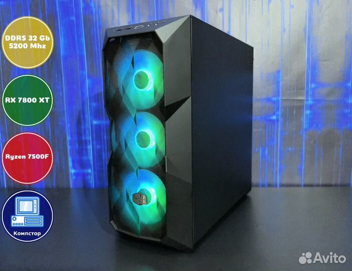 Игровой пк AMD7500F-RX7800XT-32DDR5-JCK1380694-A620