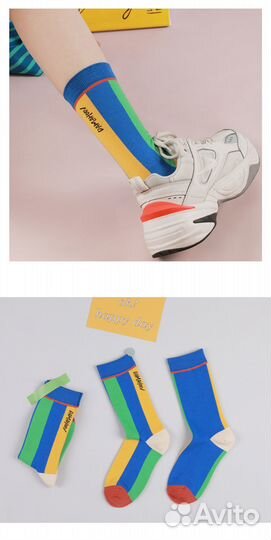 Носки удлиненные (яркие)