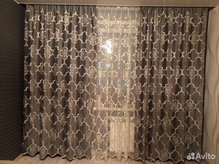Комплект шторы и тюль