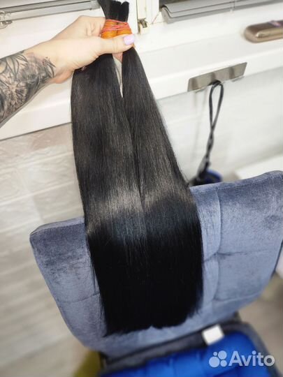Волосы натуральные для наращивания 60 см