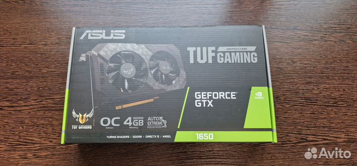 Видеокарта asus GeForce GTX 1650 4 гб TUF Gaming
