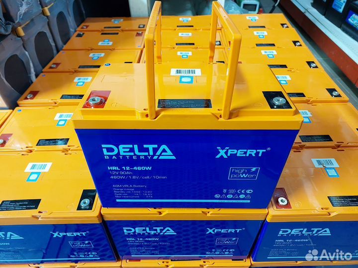 AGM аккумулятор Delta Xpert 12V 90ah HRL 12-460W