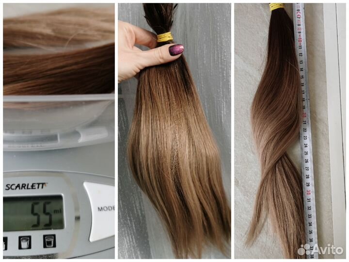 Волосы, срез, натуральные для наращивания