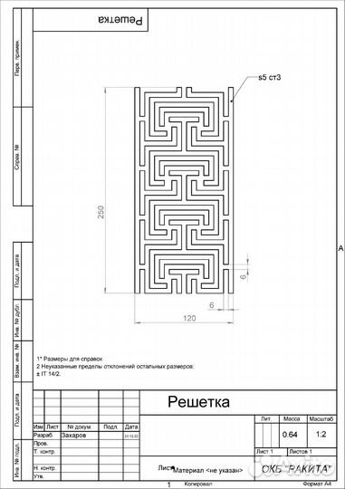 Изделия под заказ. Лазерная резка, гибка