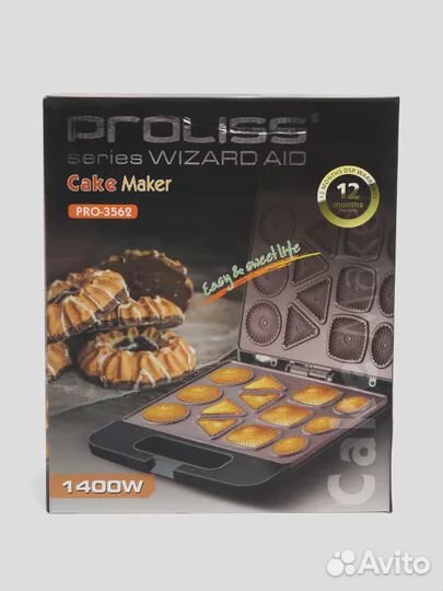 Гриль электрический для печенья, вафельница