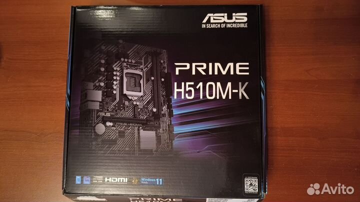 Материнская плата asus prime H510M-K