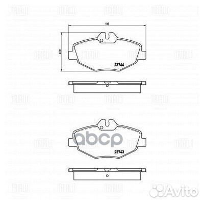 Колодки тормозные MB W211 02- диск. перед. PF42