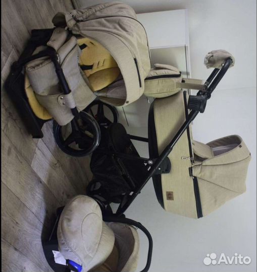 Коляска 3в1 Adamex Reggio (гелевые колеса)