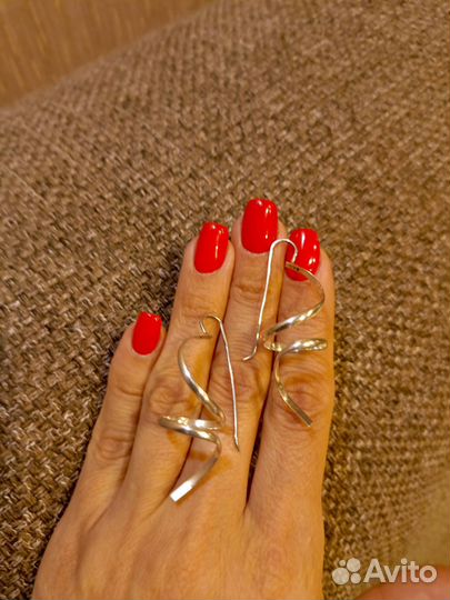 Серьги серебро 925