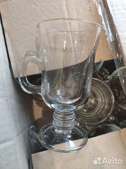 Стеклянные стаканы для капучино / латте