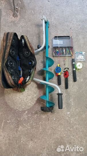 Бур для зимней рыбалки и снасти