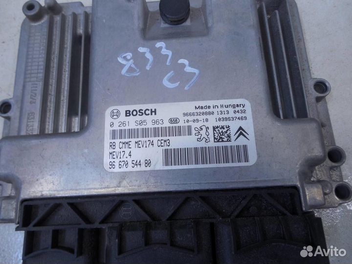 Блок управления двигателем C3 2009-2016