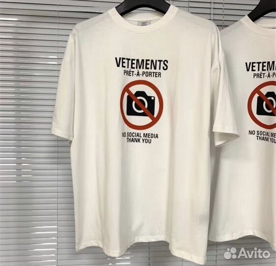 Футболка vetements antisocial