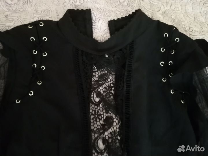 Блузка чёрная