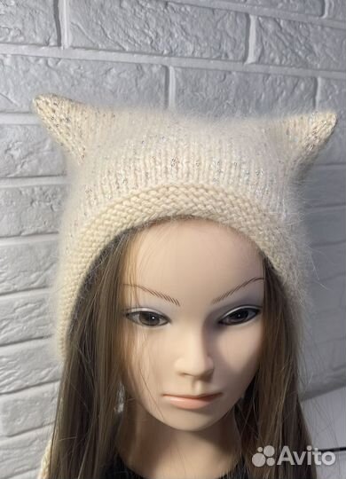 Шапка чепчик с ушками