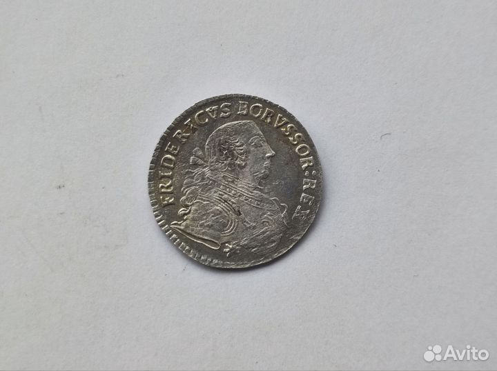 6 Грошей 1756 Е Бранденбург-Пруссия Фридрих II