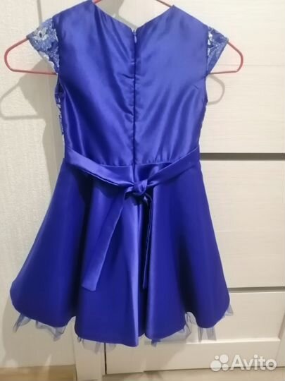 Платье праздничное для девочки 98 104 синее