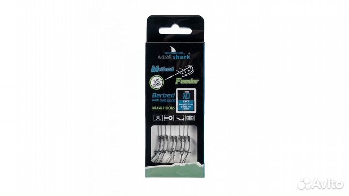 Поводок готовый для Flat крючок №10 (уп. 8шт.)