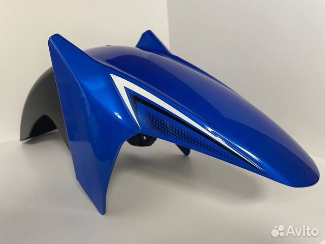 Крыло мопед пластик Синее Motoland