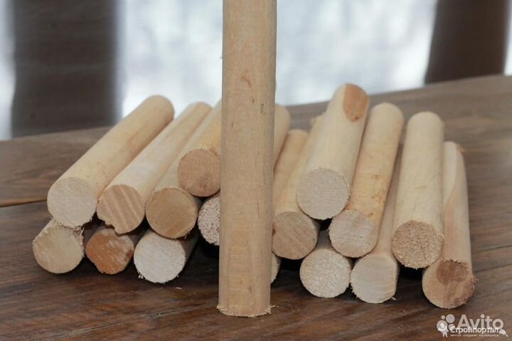 Изготовление деревянных шкантов крупный опт