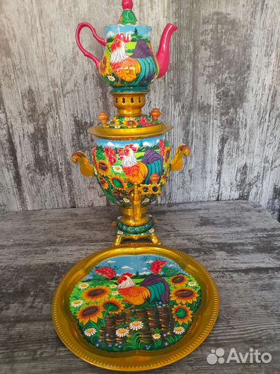 Самовар электрический расписной