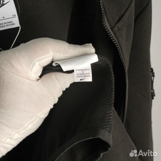 Зип худи nike tech fleece черное