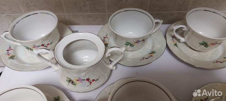 Кофейный сервиз фарфор Porcelana Польша врем СССР