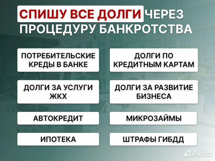 Банкротство физических лиц списание долгов