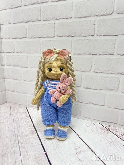 Кукла интерьерная, игровая, ручной работы, вязаная