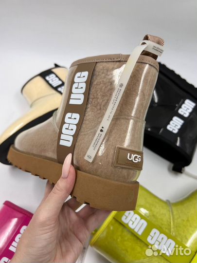 Classic clear mini UGG. Удобные угги