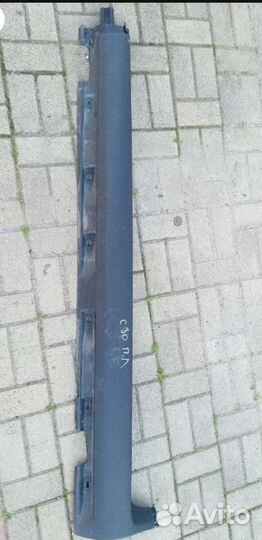 Накладка порога левая вольво с30