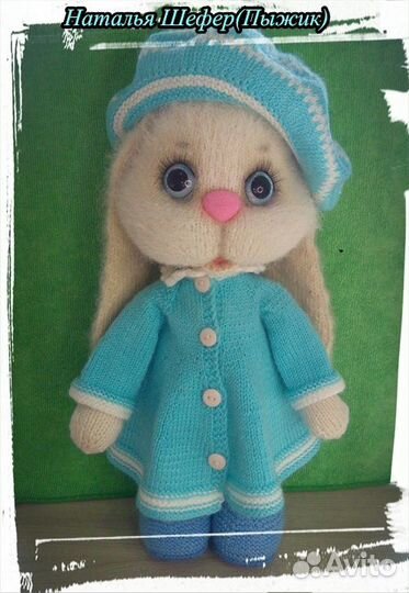 Игрушки ручной работы. Заяц, кролик