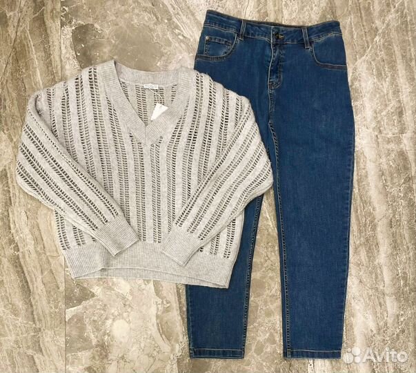 Джинсы свитер brunello Cucinelli