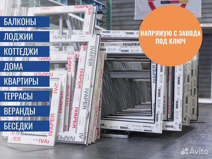 Пластиковые окна, остекление балконов в новостройк