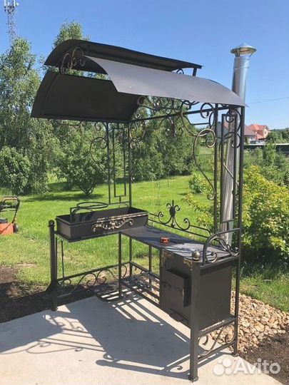 Дачный мангал с крышей/ От производителя