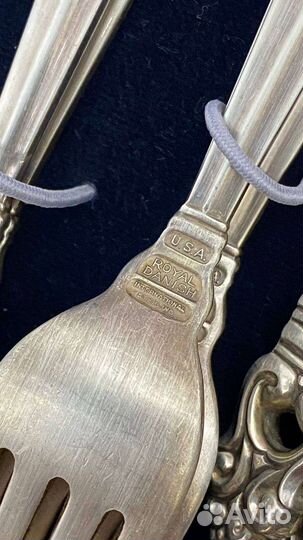 Серебряный набор столовых приборов Royal Danish