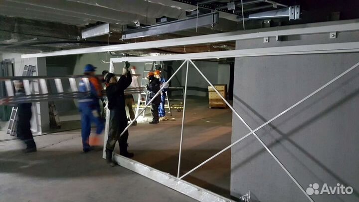 Откатные ворота с монтажом