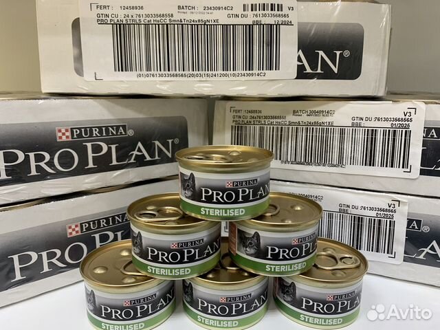 Корм для кошек Purina Pro Plan Sterilised 24 шт