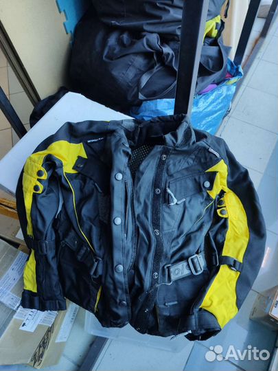 Женская мотокуртка текстиль с защитой размер М
