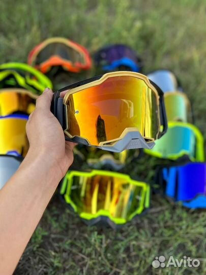 Очки для мотокросса scott, 100%