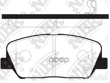 Колодки тормозные дисковые перед PN11001 NiBK