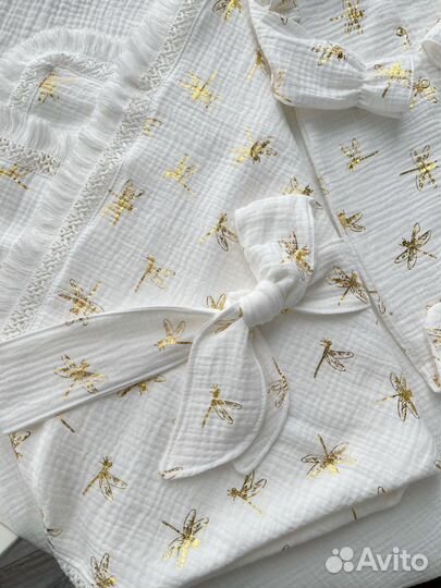 Муслиновый комплект на выписку Evafoxy