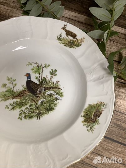 Блюдо глубокое 32 см Охота Бернадотт