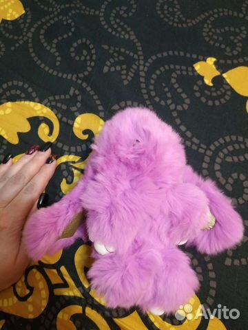 Зайка из натурального меха