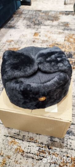 Шапка ушанка белка